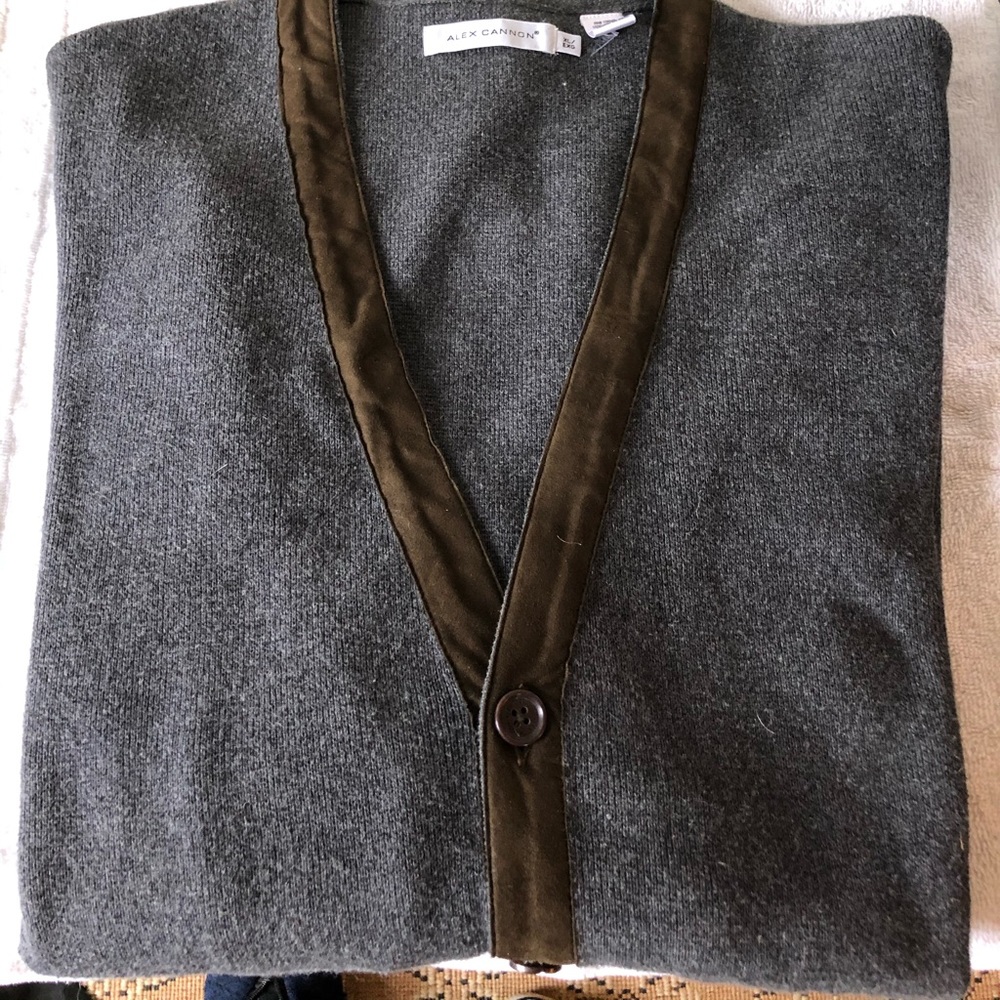 COPY - Alex Cannon button down over sweater